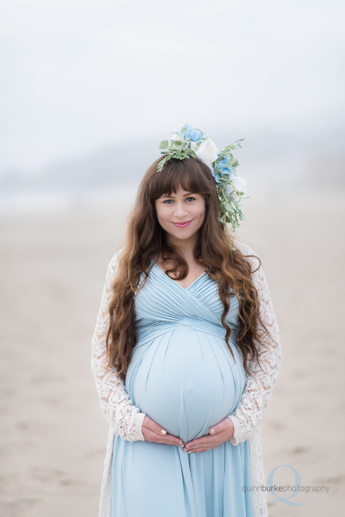 Pregnancy Maternity Photography Salem Oregon Photographer Oregon Coast Beach