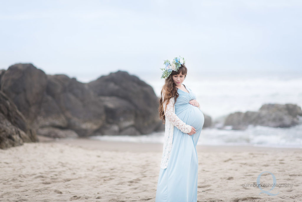 Pregnancy Maternity Photography Salem Oregon Photographer Oregon Coast Beach