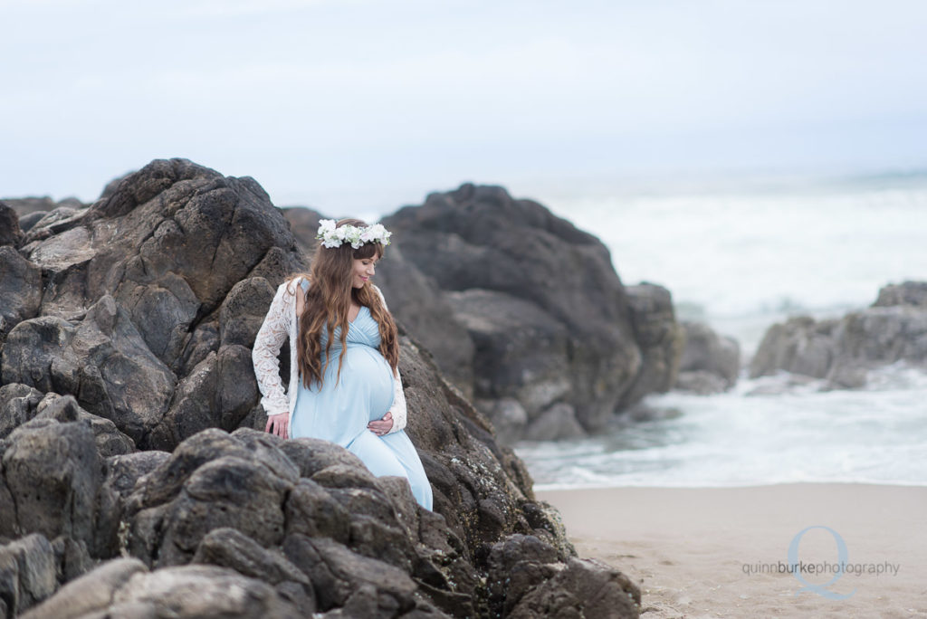 Pregnancy Maternity Photography Salem Oregon Photographer Oregon Coast Beach